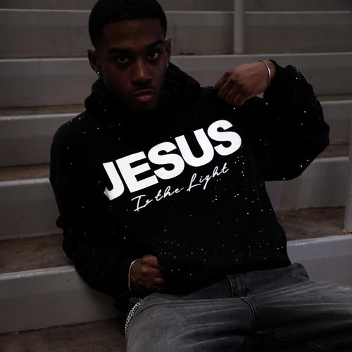 Aphea™ Jesus-In-The-Light Rhinestone Hoodie